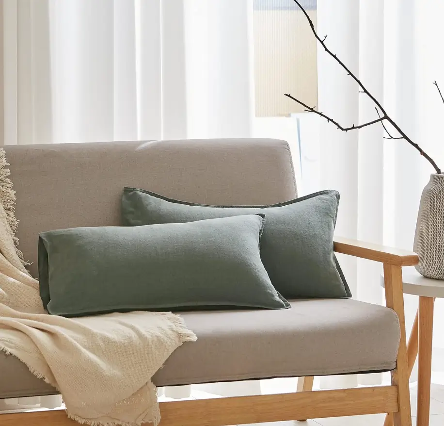 cushing green pillows